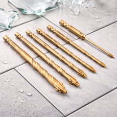 Set di punte per vetro, ceramica e piastrelle - 7 pezzi (3-12 mm)