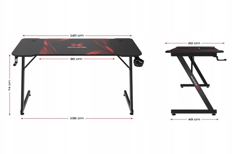 Počítačový herní stůl X Pro1 + herní podložka