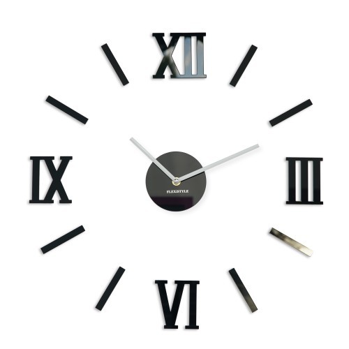 Wanduhr in Schwarz