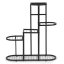 Suport minimalist pentru flori - 5 niveluri, metal negru