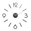 Moderne Wanduhr in schwarzer Farbe