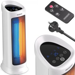 2000 W-os kerámia ventilátoros hősugárzó távirányítóval