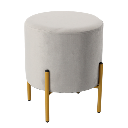 Okrúhla taburetka na nožičkách do obývačky či spálne