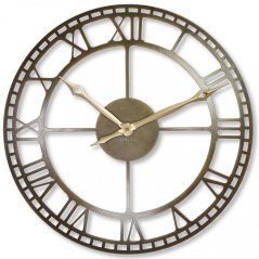 Ceas de perete metal auriu vintage 50 cm