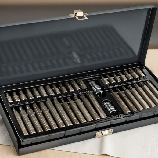 Комплект битове 40 бр. с адаптери - битове за ударни гайковерти PM-ZB-40T