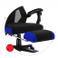 Ergonomikus, kék színű gamer szék lábtartóval COMBAT 3.0
