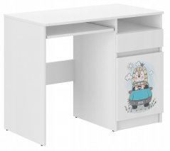 Gyermek íróasztal gyönyörű kis oroszlánnal 76x50x96 cm