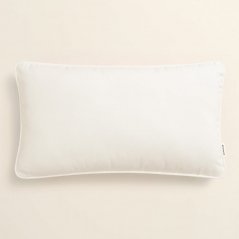 Față de pernă elegantă în alb 30 x 50 cm
