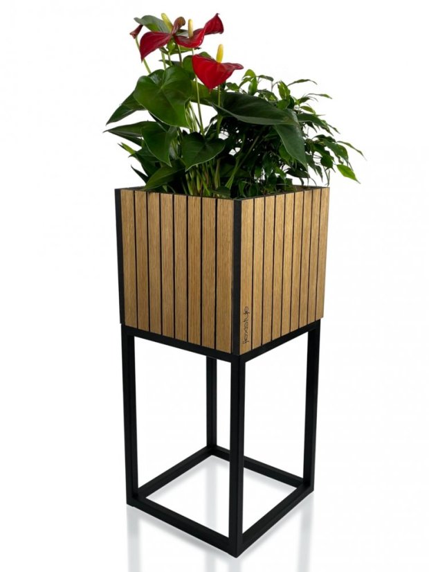 Ghiveci de flori modern din colectia FIORINO 22x22x50 cm