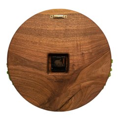 Krásne drevené hodiny s machom 38cm