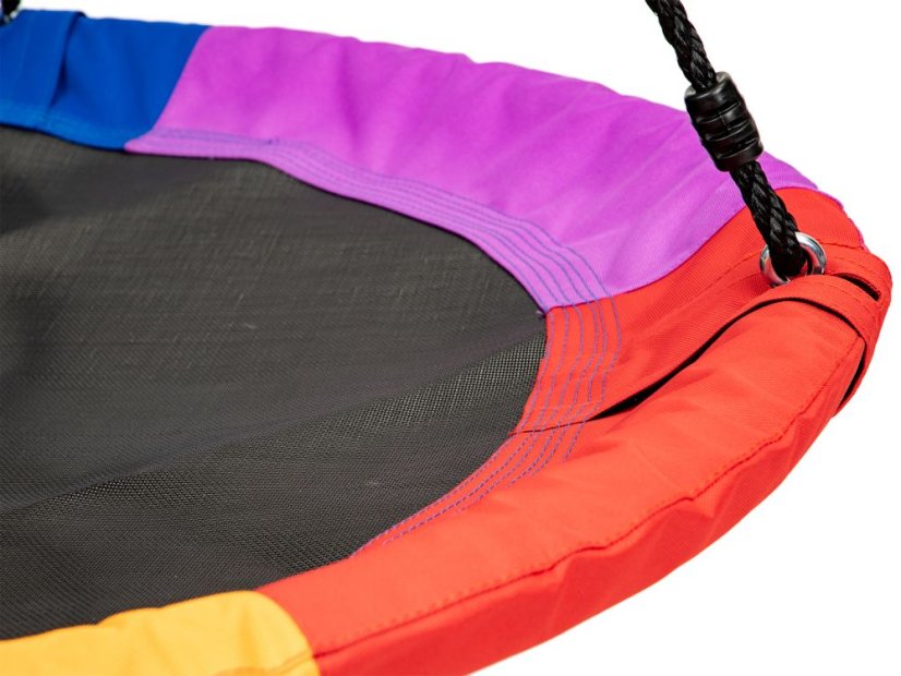 Houpačka čapí hnízdo pro děti - barevné provedení Ø100 cm