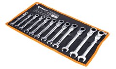 12dílná sada ráčnových klíčů 8-19 mm