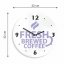 Бял кухненски часовник Round - Farba  produktu: Розово
