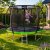 Zahradní trampolína o průměru 252 cm (8 stop) s vnitřní ochrannou sítí a žebříkem