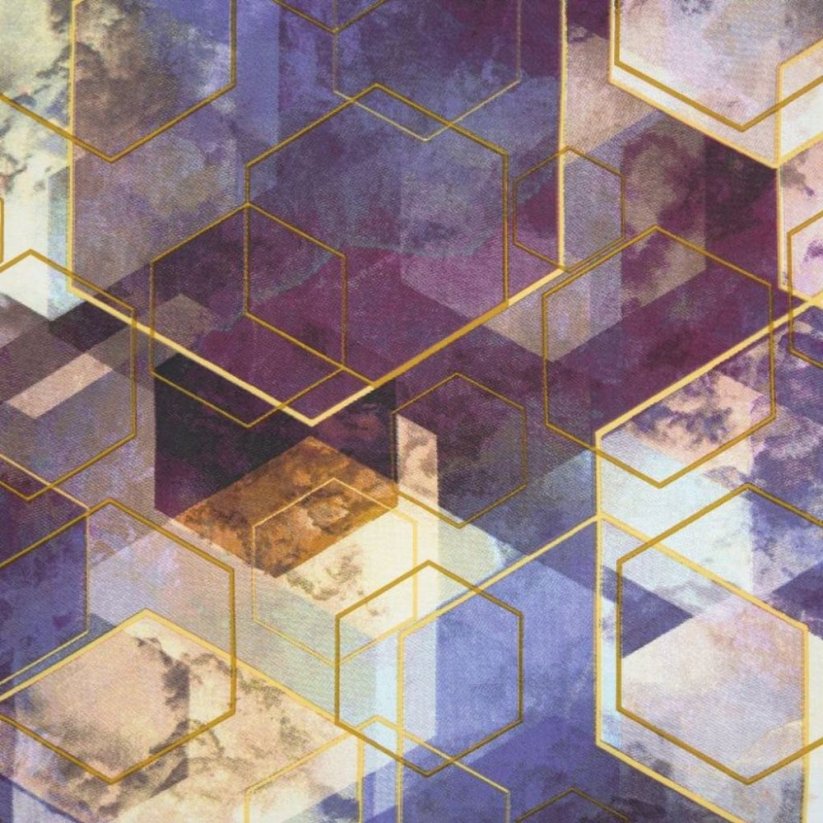 Pestrofarebné bavlnené obliečky s geometrickým motívom