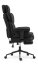 Ergonomski pisarniški stol HC-1037 z oporo za noge – črna tkanina