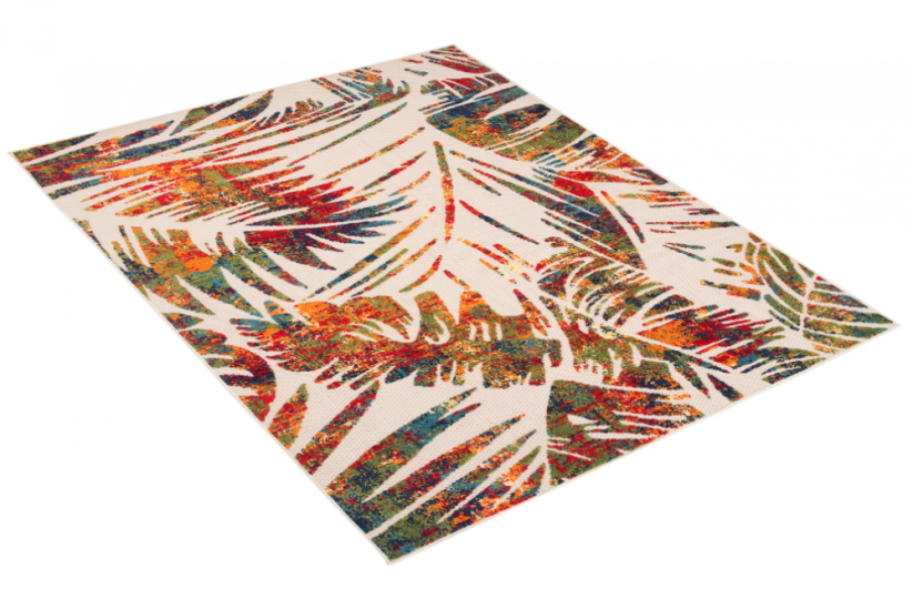 Dvorišni tepih s prekrasnim motivom u boji