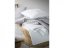 Cuvertură de pat elegantă în culori alb și gri 220 x 240 cm