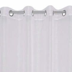 Perdea albă cu cercuri 140 x 250 cm