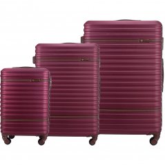 Set di valigie da viaggio STL957 bordeaux