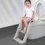 Kindertoilettensitz ECOTOYS grau mit Stufen und Leiter