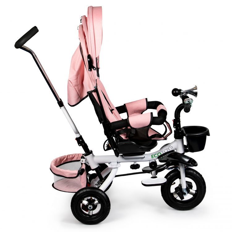 Tricicleta de echilibru roz pentru copii, bicicletă ECOTOYS