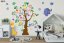 Autocolant de perete uimitor pentru copii Alphabet On Tree - Mărimea: 120 x 120 cm