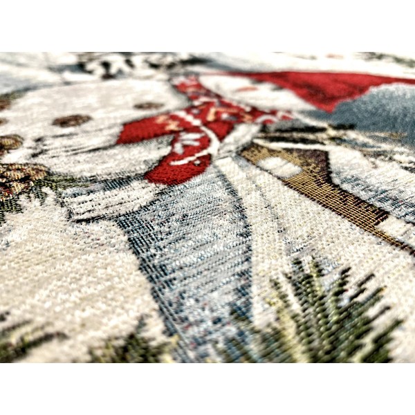 Božični tapiserijski prt s snežakom 90x90 cm