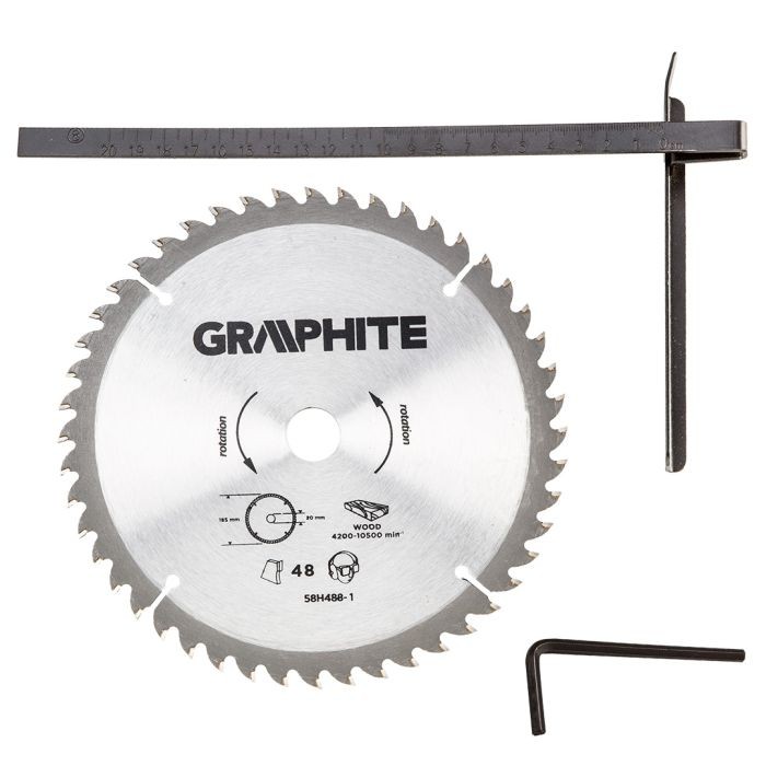 Kotoučová pila s výkonem 1200 W, 58G488 GRAPHITE