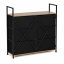 Comodă cu 6 sertare din material textil și cadru metalic 87 x 80 x 24 cm