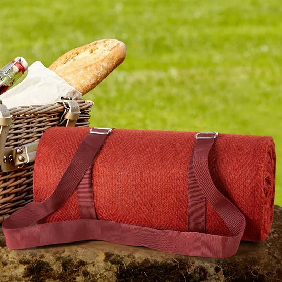Pătură de picnic 130 x 150 cm - roșu