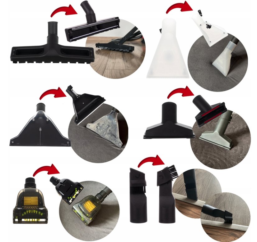 Priemyselný vysávač 3 v 1 s HEPA filtrom Kaminer