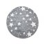 Kakovostna okrogla siva preproga STARS