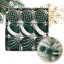 Set mit 9 Weihnachtskugeln aus Samt in der Trendfarbe Smaragd