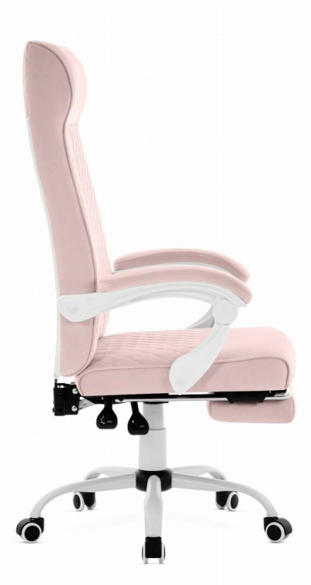 HC-1030 ergonómikus irodai szék rugós üléssel és 120 kg teherbírással – rózsaszín