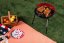 Runder Gartengrill 41 X 33,5 X 46,5 cm - rot