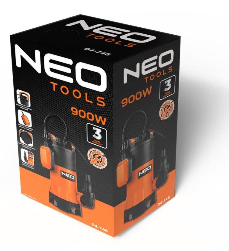 Merülő szivattyú piszkos vízhez 900 W – NEO TOOLS