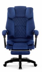 Ergonomická kancelárska stolička HC-1031 s podnožkou - modrá