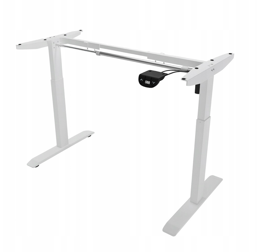 Elektrický výškovo nastaviteľný stôl 72 - 117 cm - biely