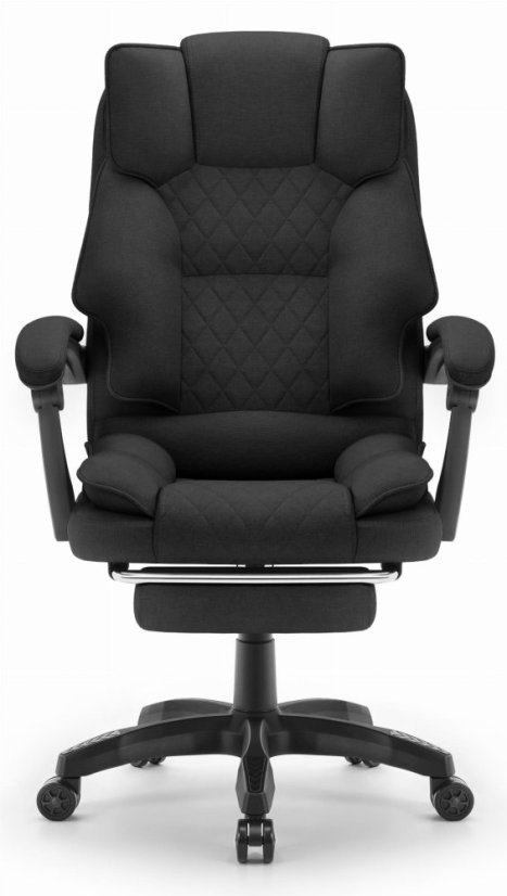 Ergonomická kancelárska stolička HC-1031 s podnožkou - čierna