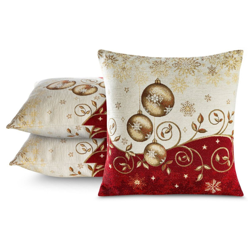 Vianočná gobelínová obliečka na vankúš