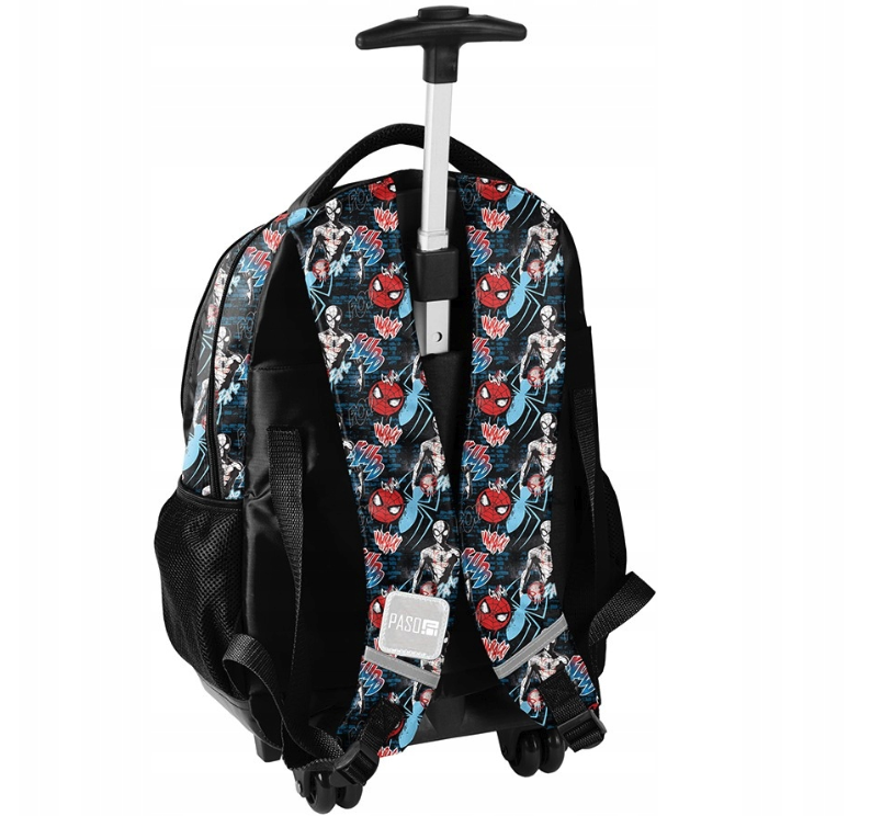 Set scuola 3 pezzi SPIDER-MAN - zaino su ruote + astuccio per matite + borsa a pantofola