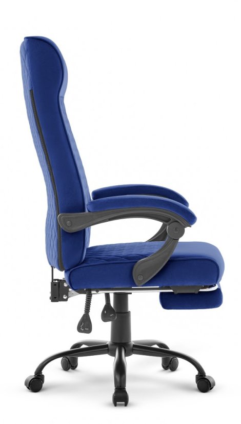Scaun de birou ergonomic HC-1030, cu șezut cu arc și o capacitate de încărcare de 120 kg – albastru