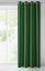 Zelena enobarvna zavesa z obeski za obešanje 140 x 250 cm
