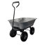 Cărucior de grădină 3 în 1 cu basculantă, capacitate de încărcare până la 250 kg, oțel galvanizat