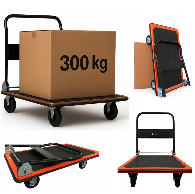 Plošinový transportní vozík 300 kg skládací