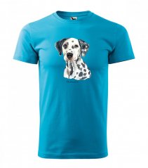 Модерна мъжка тениска за любителите на породата далматинско куче