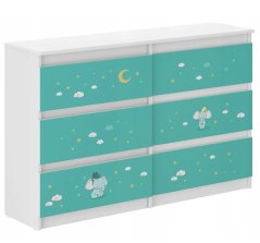 Kinderkommode mit Elefant, 77 x 30 x 120 cm