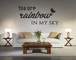 Adesivo murale YOU ARE RAINBOW IN MY SKY