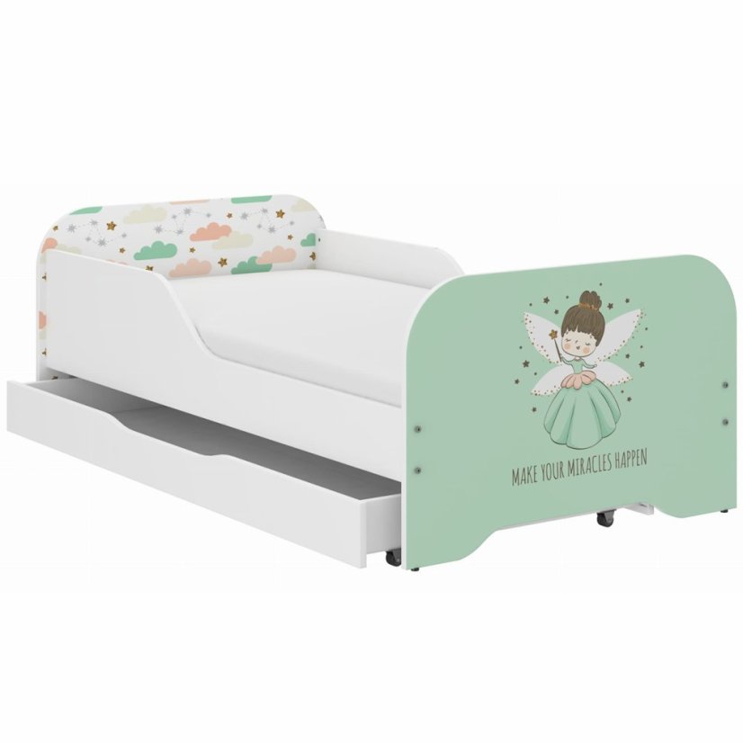 Detská posteľ  140 x 70 cm s kúzelnou vilou